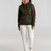 Толстовка с капюшоном унисекс King, хаки