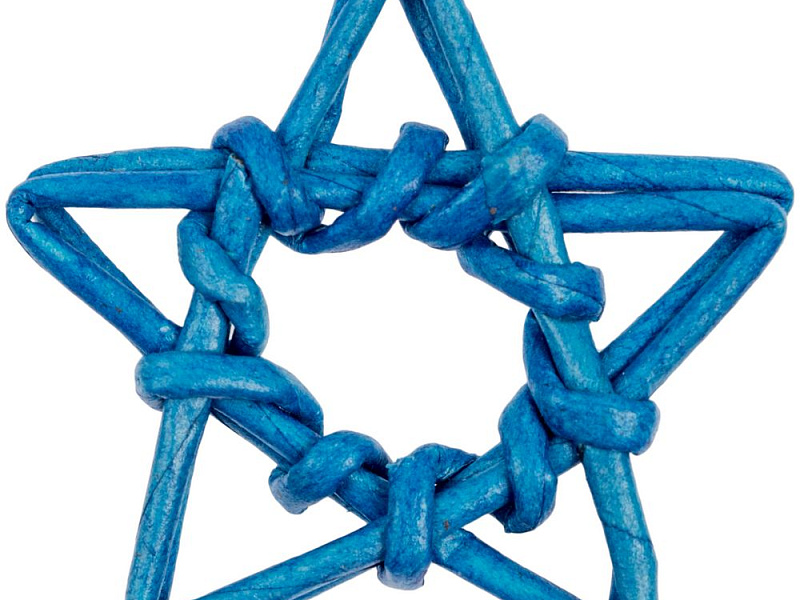 Плетеная фигурка Adorno, синяя звезда