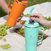 Термостакан Kasumigaoka, бирюзовый