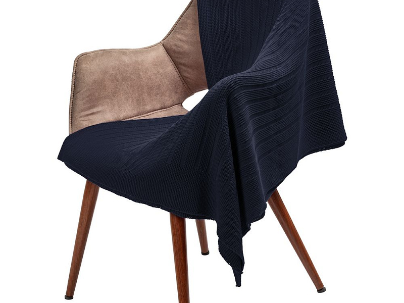 Плед Field, темно-синий