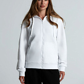 Толстовка на молнии с капюшоном Siverga 2.0, белая