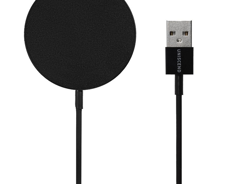 Беспроводное зарядное устройство с магнитами Magmate, черное