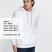 Толстовка с капюшоном Kirenga, белая (белоснежная)