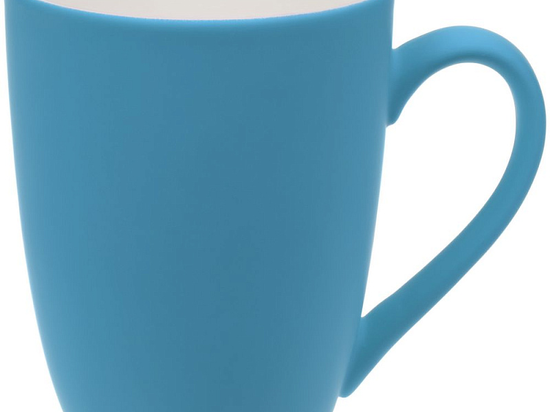 Кружка Good Morning с покрытием софт-тач, ver.2, голубая