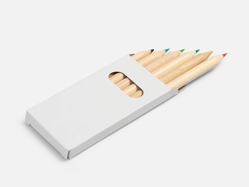 Набор цветных карандашей Pencilvania Mini, белый