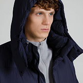 Пуховик унисекс Kapsula, темно-синий