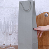 Пакет под бутылку Vindemia, серый