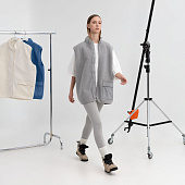 Жилет унисекс Oblako, светло-серый