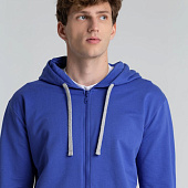 Толстовка на молнии с капюшоном Unit Siverga , ярко-синяя