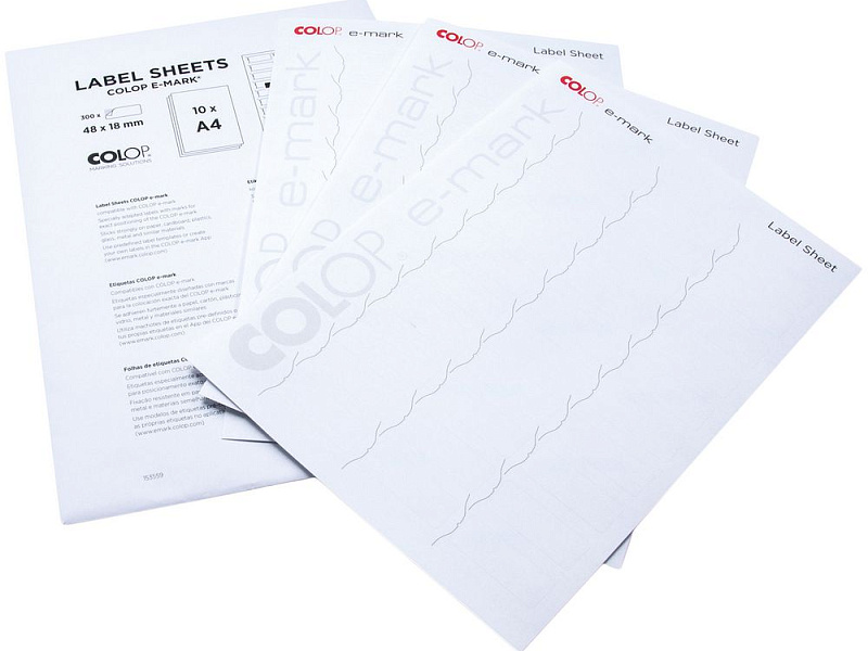 Наклейки Colop E-mark