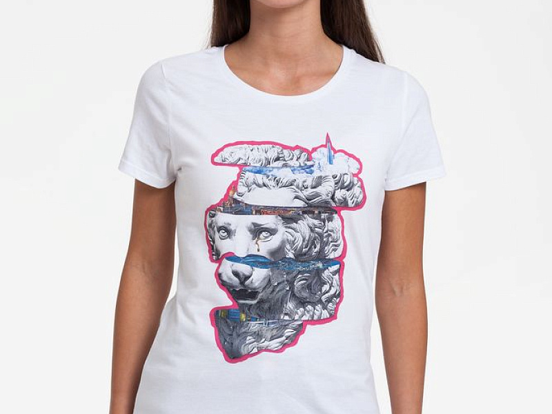 Футболка женская «Смотри вглубь», белая