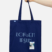 Холщовая сумка Avoska, темно-синяя (navy)