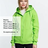 Толстовка на молнии с капюшоном Siverga Heavy 2.0, зеленое яблоко