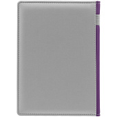 Ежедневник Spain Shall на заказ, недатированный, серый с фиолетовым