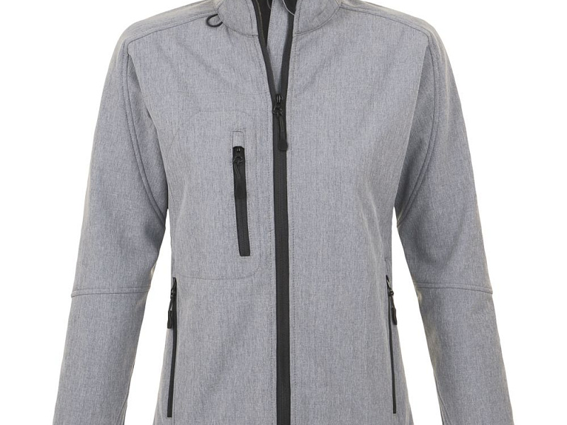 Куртка женская на молнии Roxy 340, серый меланж