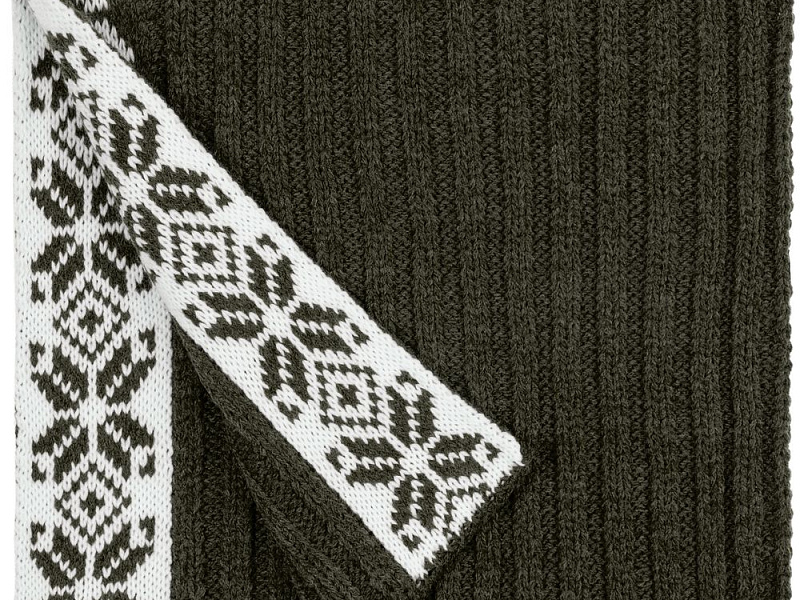 Шарф Eira, зеленый (оливковый)