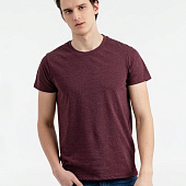 Футболка мужская Regent Fit 150, бордовый меланж