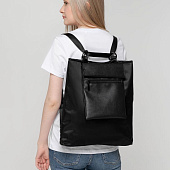 Рюкзак-трансформер ringLink с отстегивающимся карманом, черный