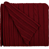 Плед Tressa, темно-красный