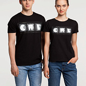 Футболка женская «Небо-душа», черная