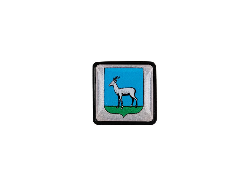 Шильдик на резинку с наклейкой «Самара», черный