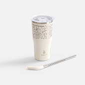 Термостакан Sapporo М, белый (молочный)