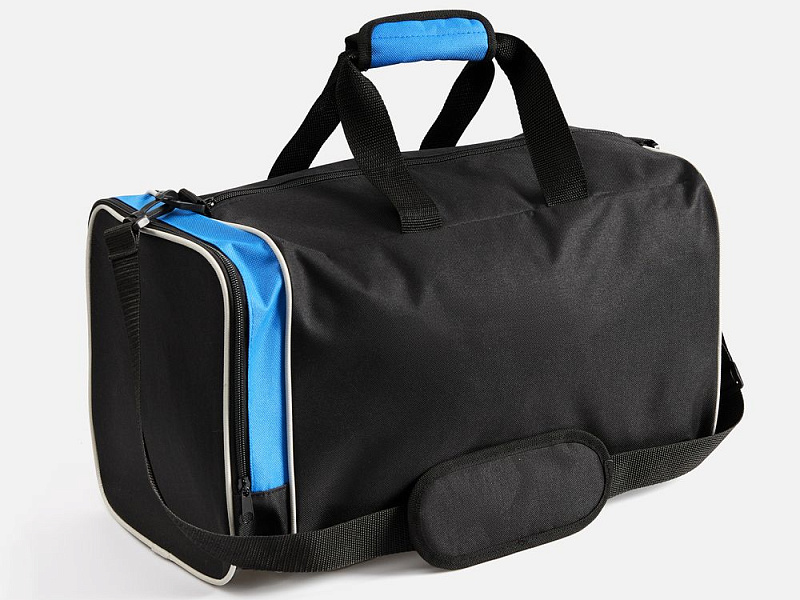 Спортивная сумка Fitnext, черная с синим