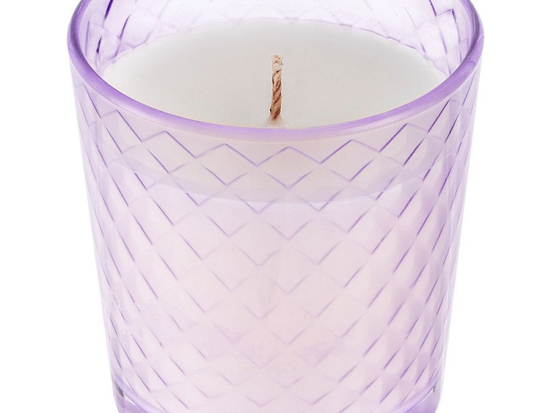 Свеча ароматическая Ristoro, сиреневая, амбра и специи