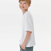 Футболка детская оверсайз Teezer, белая