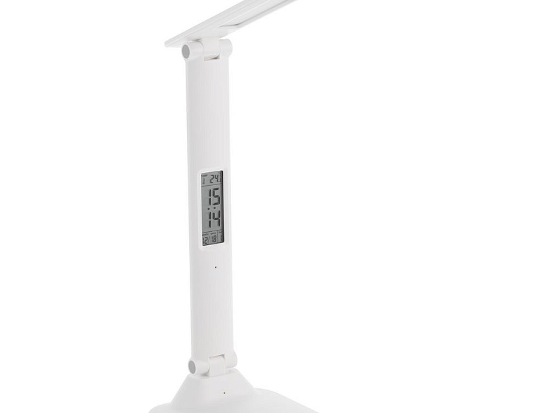 Настольная лампа с часами и календарем Office Torch ver.2, белая