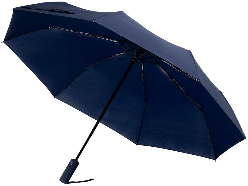 Зонт складной Ribbo, темно-синий