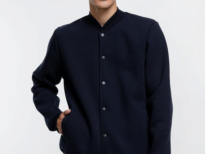 Бомбер Graduate, темно-синий