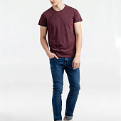 Футболка мужская Regent Fit 150, бордовый меланж