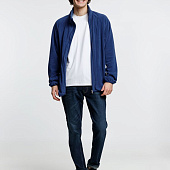 Куртка флисовая унисекс Fliska, темно-синяя