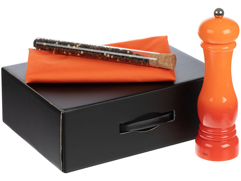 Набор Gambit с мельницей и фартуком, оранжевый