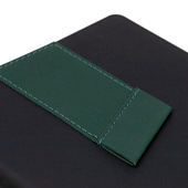 Ежедневник Bookmark, недатированный, черный с зеленым