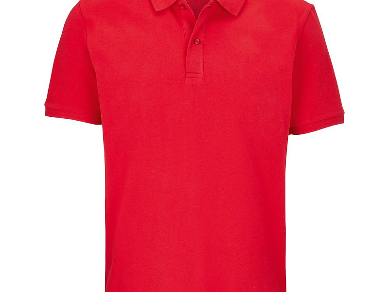 Рубашка поло унисекс Pegase, красная