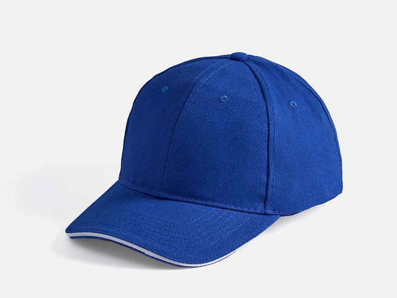 Бейсболка Buffalo, ярко-синяя с белым