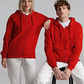 Толстовка на молнии с капюшоном Siverga 2.0, красная