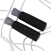 Скакалка скоростная Arriba, черная с серым