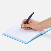 Ручка шариковая Lobby Soft Touch Chrome, синяя