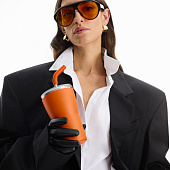 Термостакан Sapporo без логотипа, оранжевый