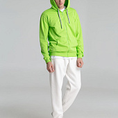 Толстовка на молнии с капюшоном Unit Siverga, зеленое яблоко