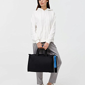 Спортивная сумка Fitnext, черная с синим