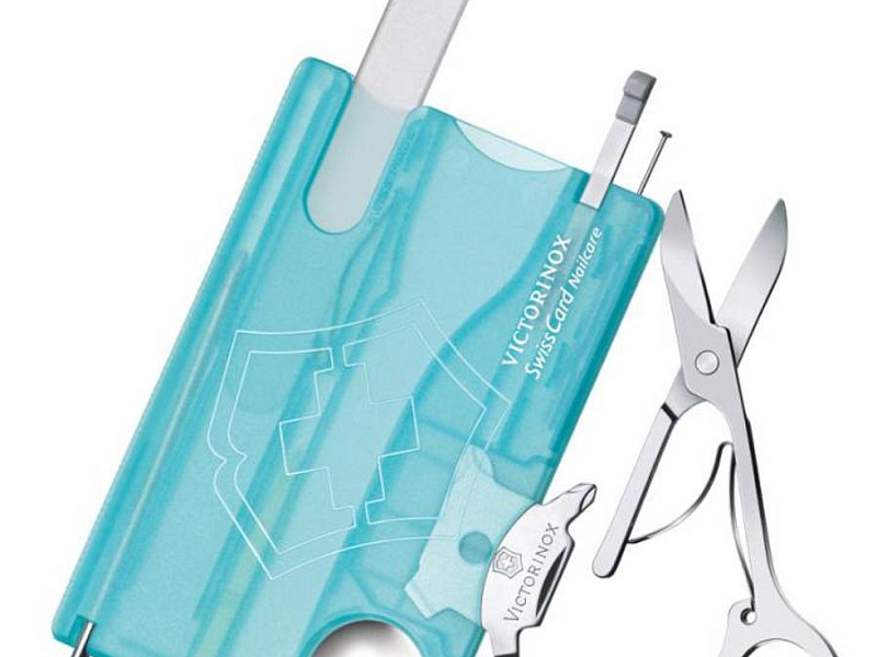 Набор инструментов SwissCard Nailcare, голубой