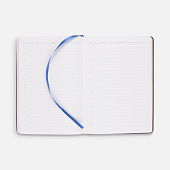 Ежедневник Nebraska Flex, недатированный, синий с золотистым