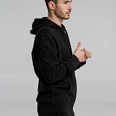 Толстовка на молнии с капюшоном унисекс King, черная