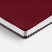 Ежедневник Nebraska Flex, недатированный, бордовый с серебристым