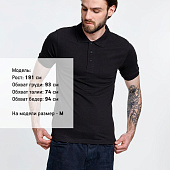 Рубашка поло мужская Adam, черная