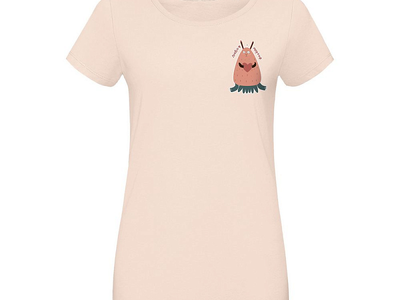 Футболка женская «Любоф-моркоф II», розовая